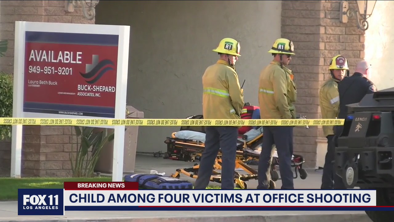 Child among 4 victims at office shooting in Orange