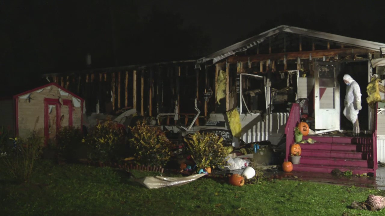 Family left homeless after mobile home fire that left 2 hospitalized ...