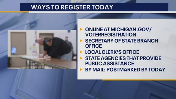 Oct. 19 is the last day to register to vote by mail