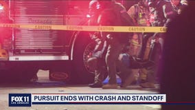 Dramatic end to pursuit and standoff in Beverly Hills