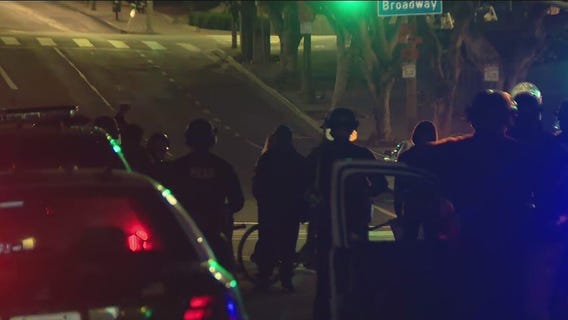 Daunte Wright protest: Unlawful assembly declared in downtown Los Angeles