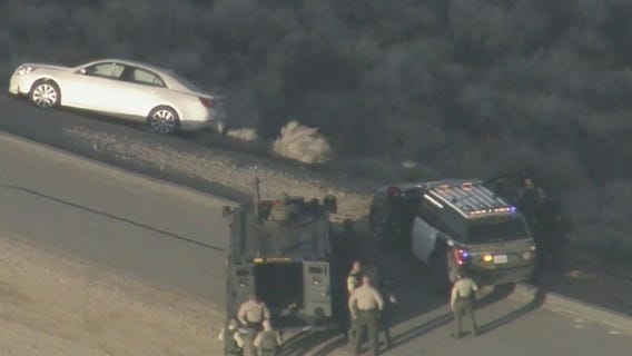 Man suspected of stabbing estranged wife to death in Santa Clarita leads deputies on hourslong standoff