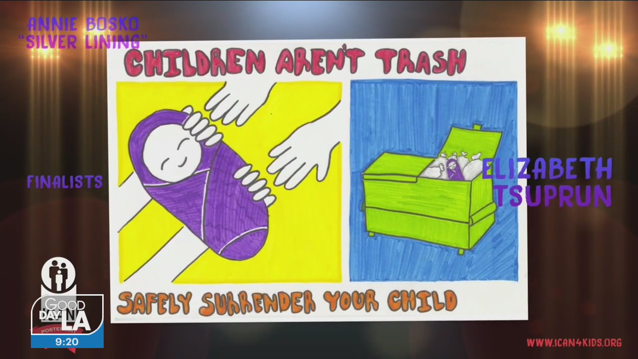 ICAN Student poster art contest emphasizing the importance of child abuse prevention