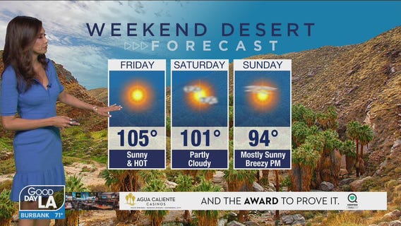 Weekend desert forecast for April 30 - May 2