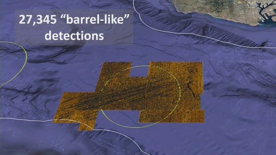 Barrels on sea floor may contain DDT