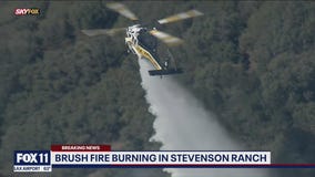 Towsley Fire burning in Stevenson Ranch