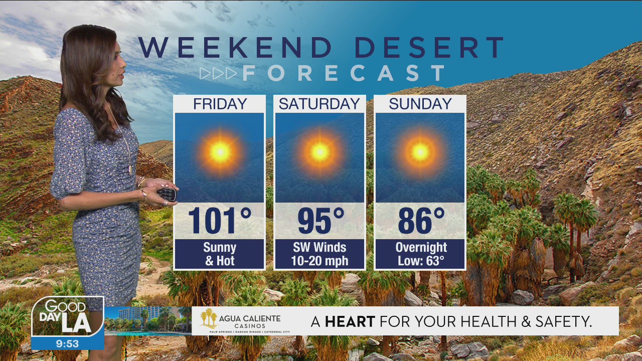Weekend desert forecast for May 14 - 16