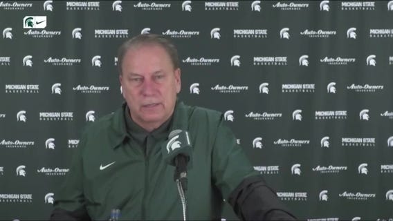 WATCH - Tom Izzo on MSU's loss to Wisconsin