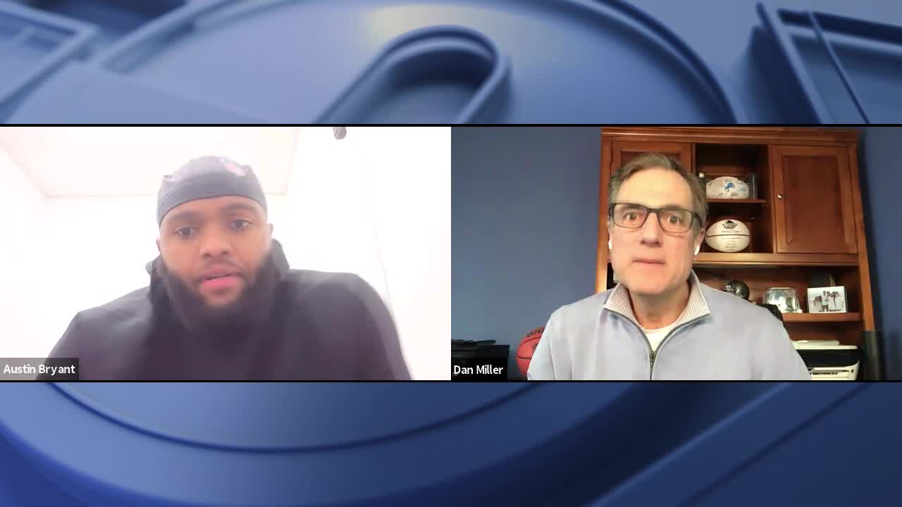 WATCH - Dan Miller goes 1-on-1 with Lions defensive end, Austin Bryant