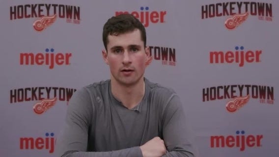 WATCH - Dylan Larkin on Red Wings loss to Columbus