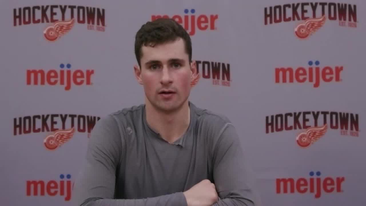 WATCH - Dylan Larkin on Red Wings loss to Columbus