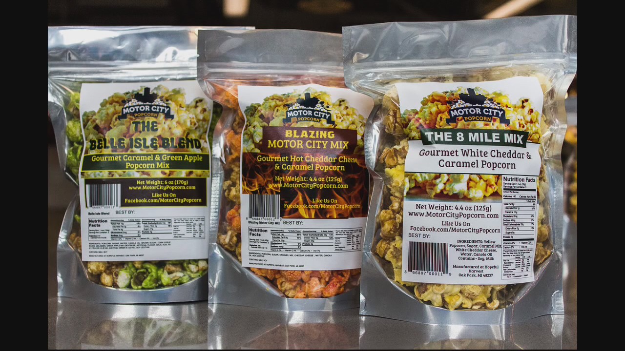 Celebrating Michigan and National Popcorn Day with Motor City Popcorn