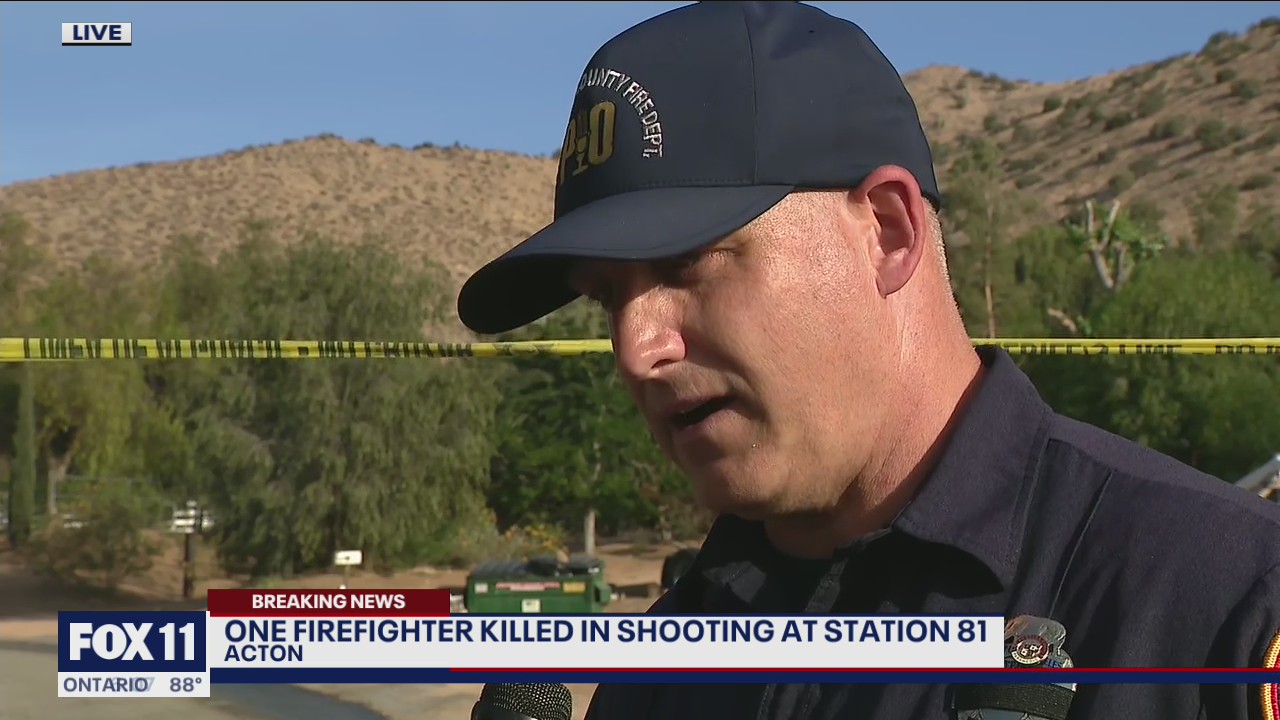 LA County Fire PIO speaks about fatal shooting at Station 81 in Agua Dulce