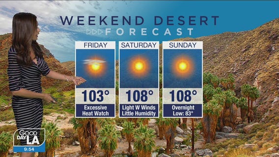 Weekend desert forecast for June 11 - 13