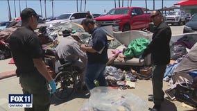 Political battle  over homelessness on Venice Beach