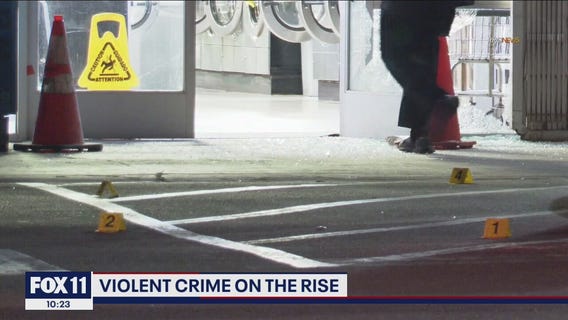 Violent crimes on the rise across Los Angeles