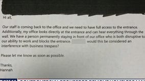 Controversial request to remove homeless man