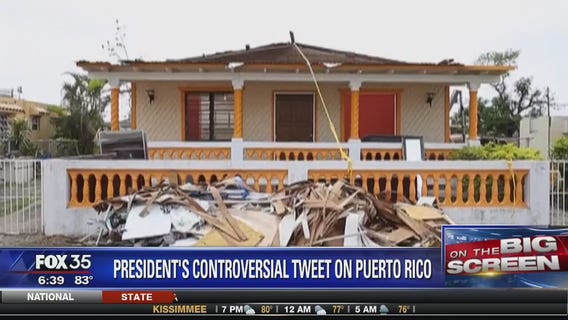 Trump tweet over Puerto Rico stirs controversy