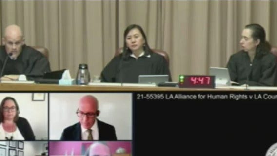 Appeals court hears arguments in Los Angeles homelessness lawsuit