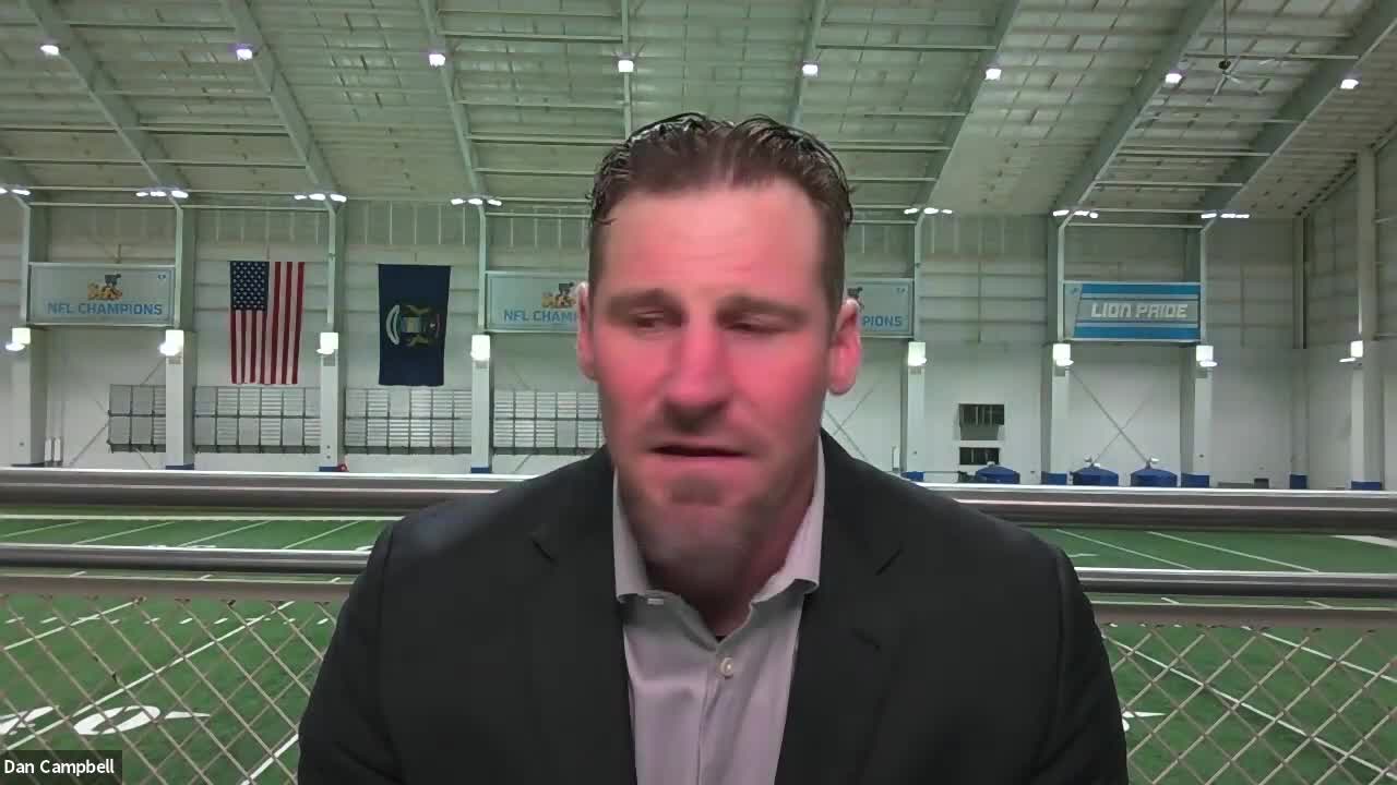 WATCH - Lions head coach Dan Campbell talks about the selection on Penei Sewell in round one of the NFL Draft