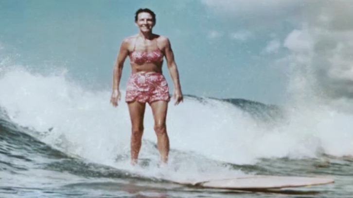 One woman's historic barrier breaking in the surfing world
