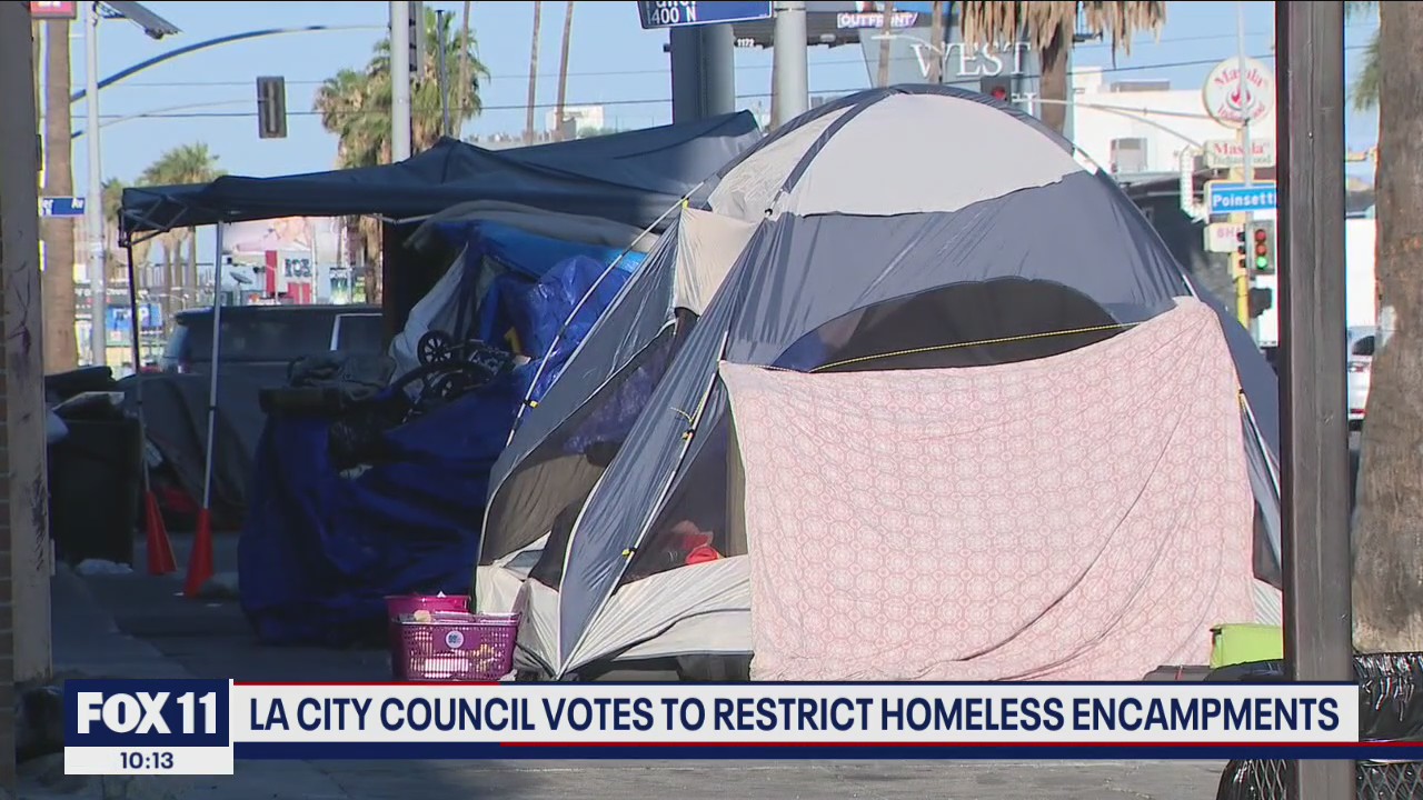 LA City Council votes to restrict homeless encampments