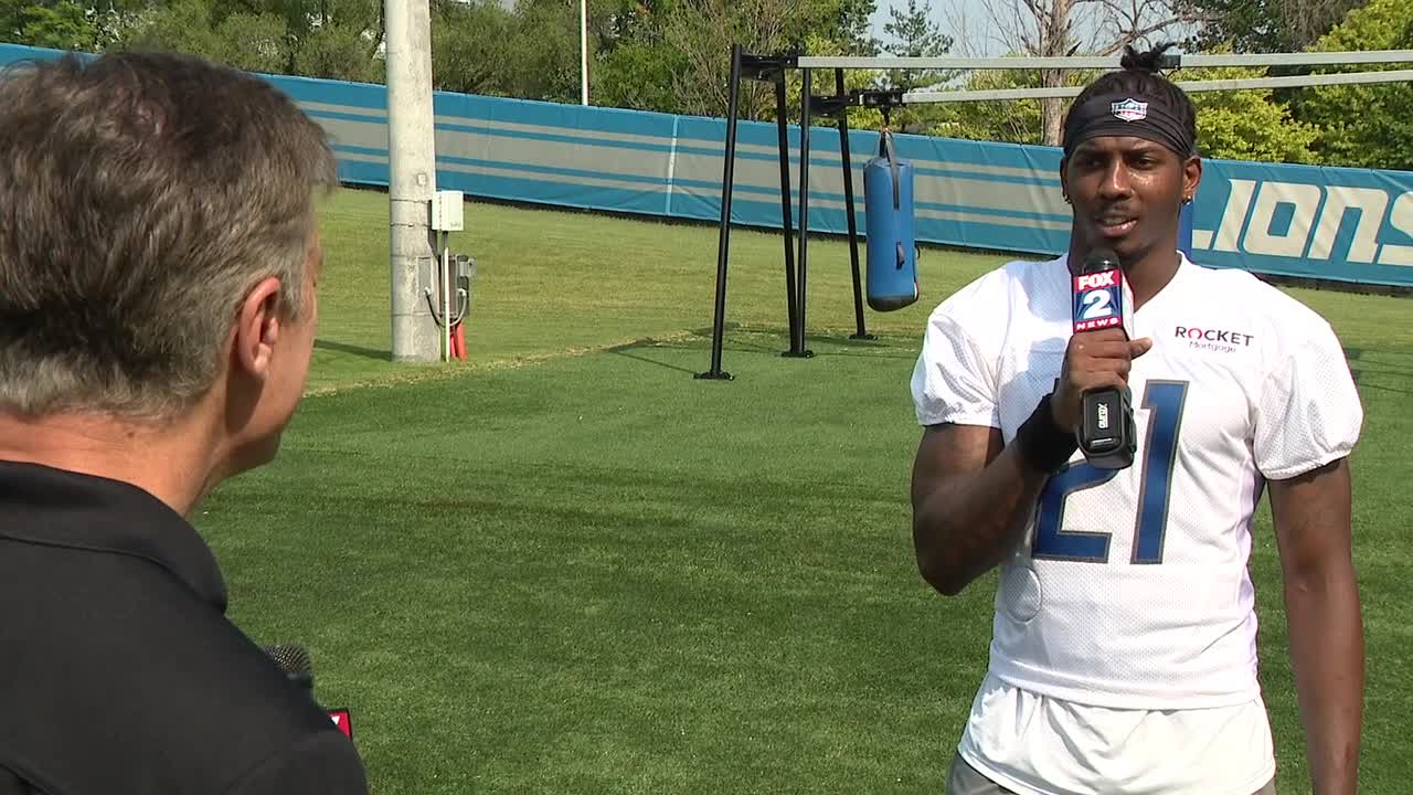 WATCH - Dan Miller talks to Lions safety, Tracy Walker