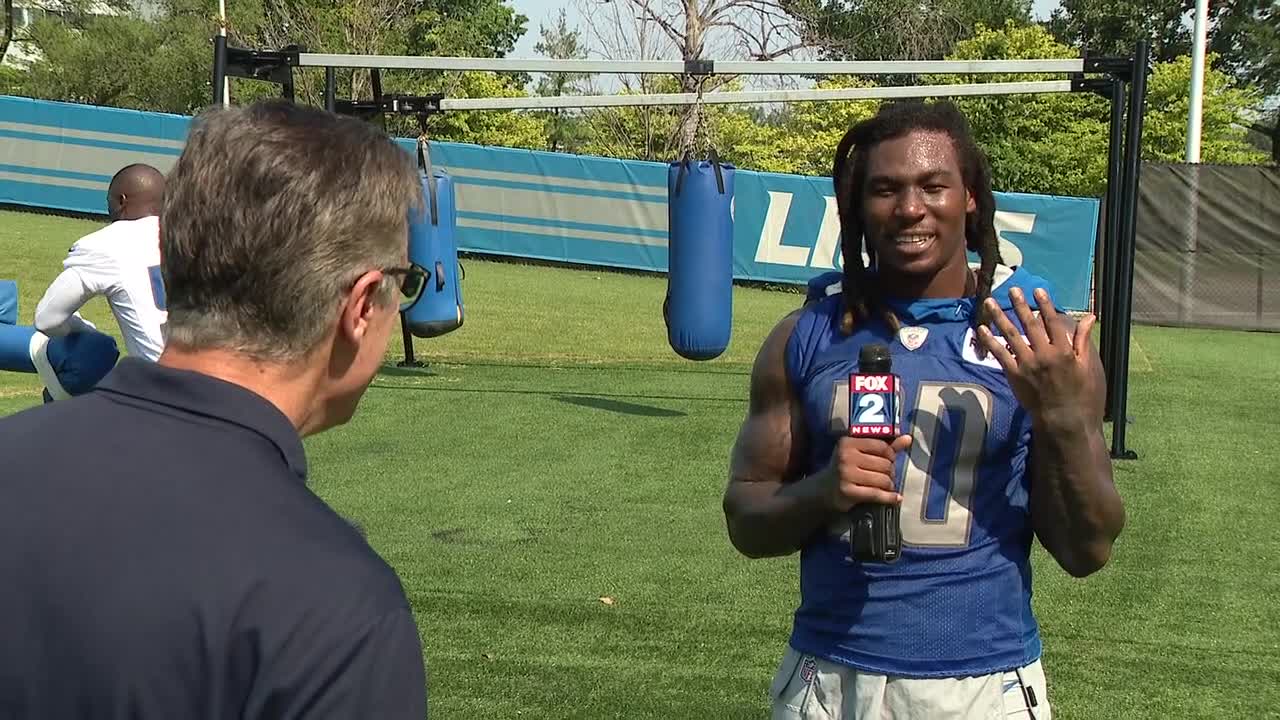 WATCH- Dan Miller goes one-on-one with Lions running back Jamaal Williams