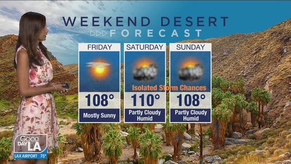 Weekend desert forecast for Aug. 13 - 15