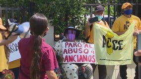 Woman getting support from tenant advocacy group