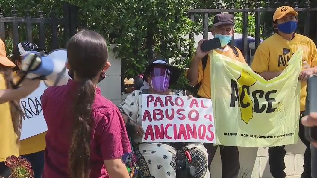 Woman getting support from tenant advocacy group