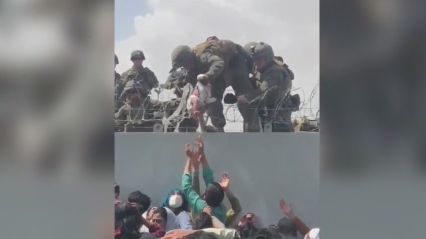 Powerful images from Afghanistan prompts Biden backlash