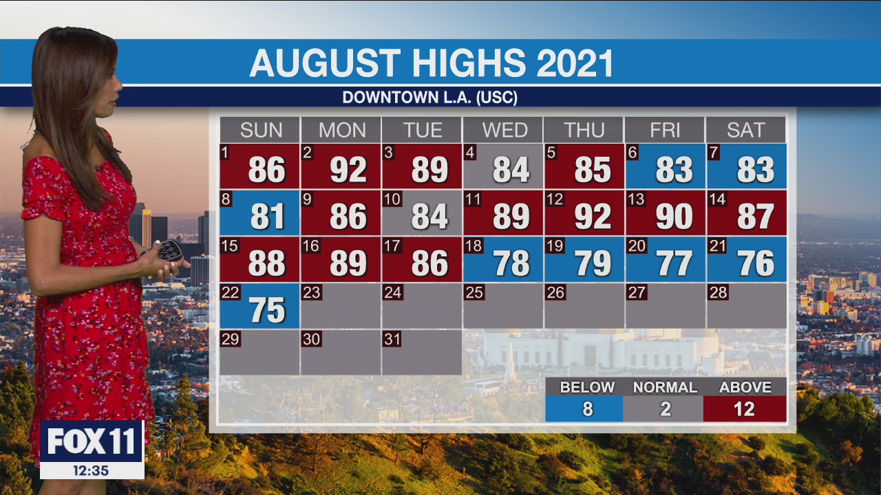 Weather Forecast for Monday, Aug. 23
