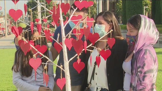 'Hearts of Love' tribute to COVID-19 victims in Alhambra