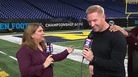 WATCH - Jennifer Hammond talks with Fox's broadcasting crew ahead of Michigan's Big Ten Championship game against Iowa