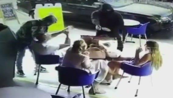 Brazen armed robbery captured on camera in Fairfax area