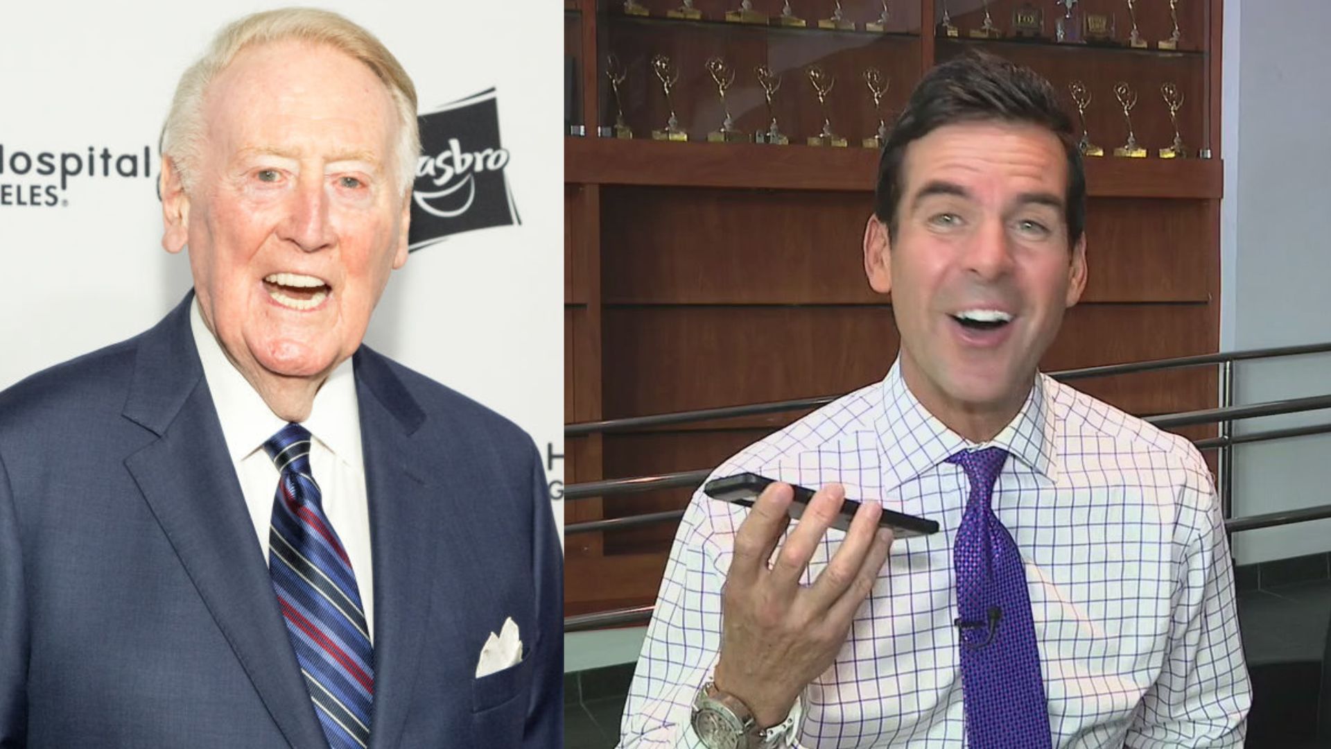 Vin Scully surprises Kyle Kraska with warm welcome