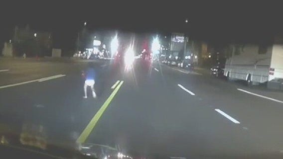 Hero delivery driver rescues young boy wandering through traffic