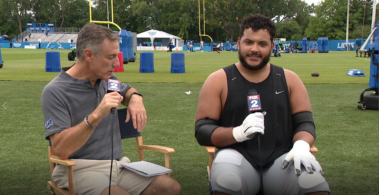 WATCH- Dan Miller goes 1-on-1 with Lions guard Jonah Jackson