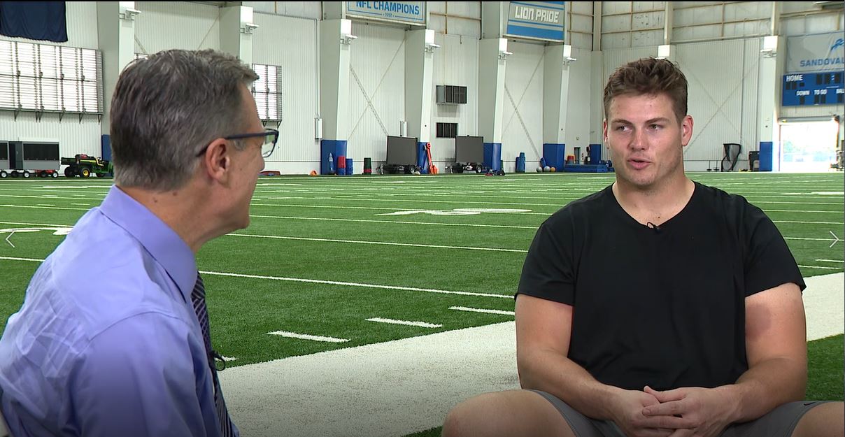 WATCH - Dan Miller sits down with Lions offensive lineman Logan Stenberg