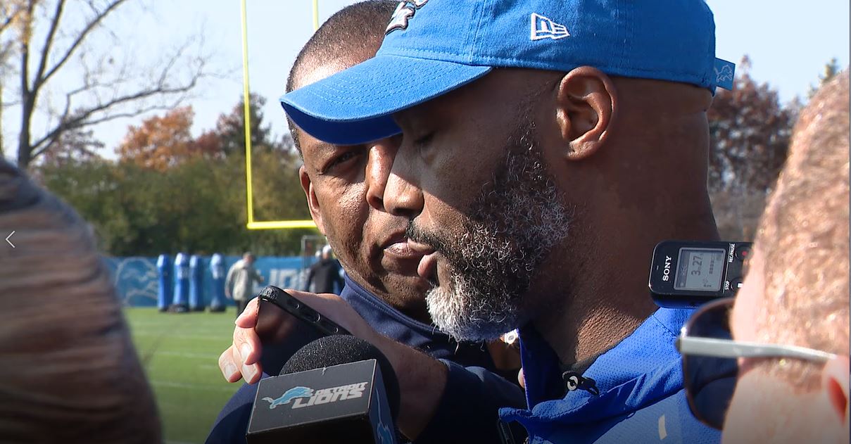 WATCH - Woody reports from Lions practice where he shares reaction from GM Brad Holmes on the trade of T.J Hockenson