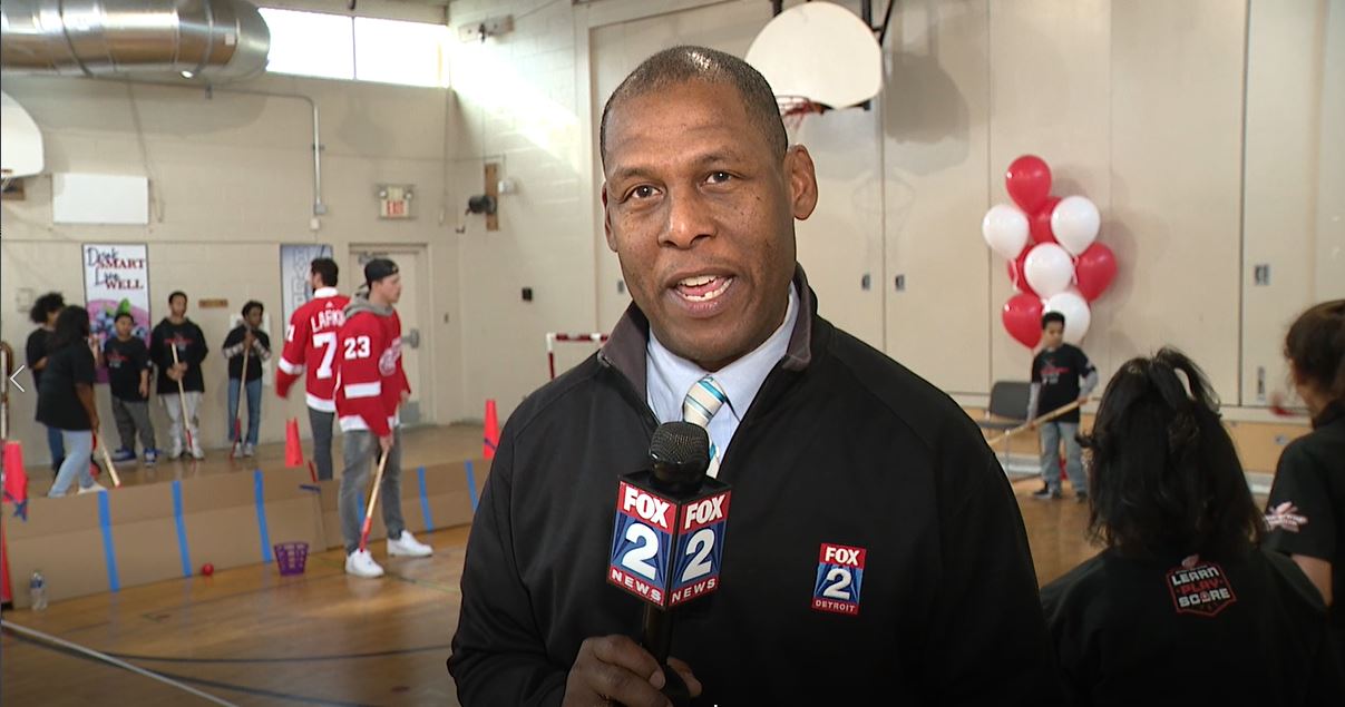 WATCH - Woody was with some of the Red Wings today doing some charitable work in the city of Detroit