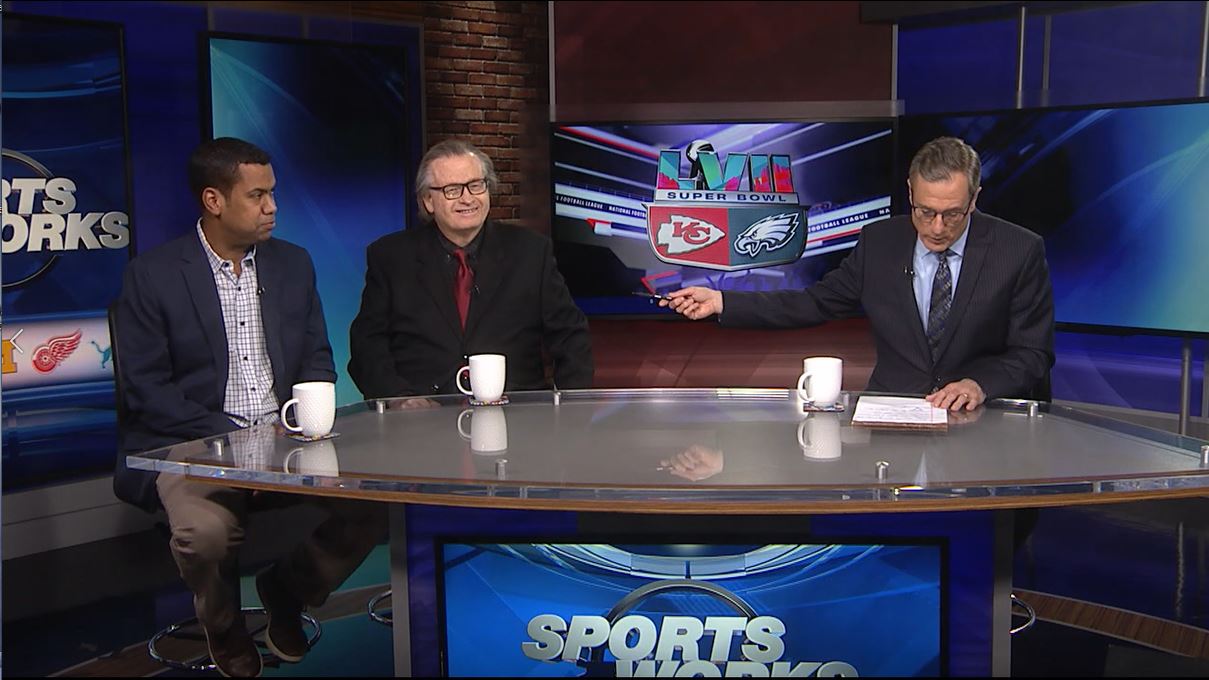 SportsWorks - 2-12-23 -- Dan talking Super Bowl, Pistons, college hoops & Tigers with John Niyo and Pat Caputo