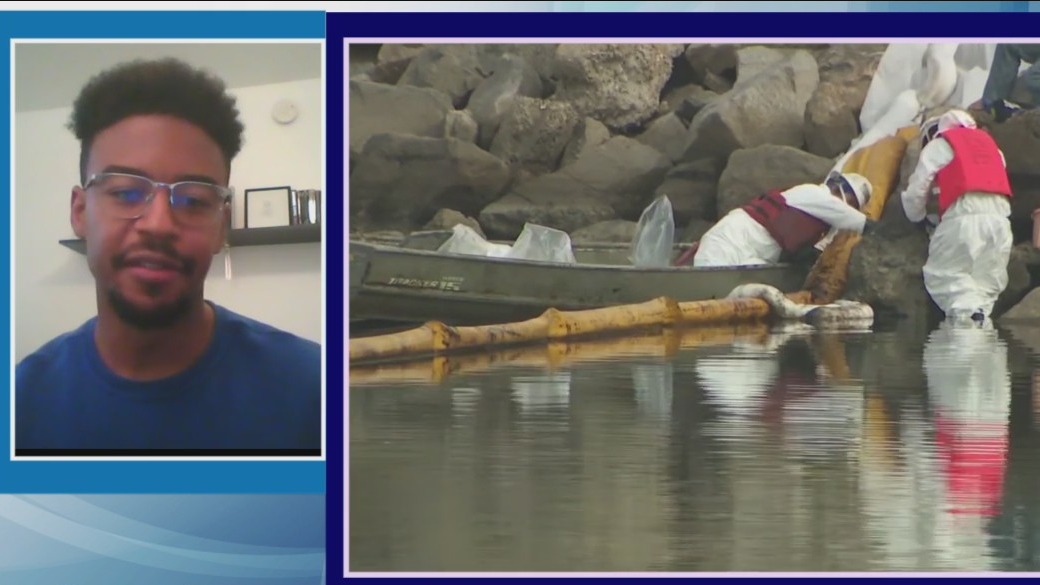 Massive oil spill off coast of Huntington Beach threatens wildlife