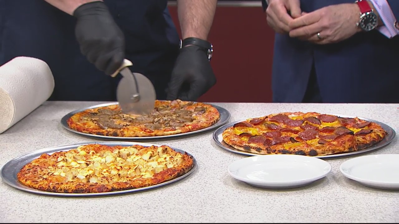 Vivio's pizza and bloody mary's