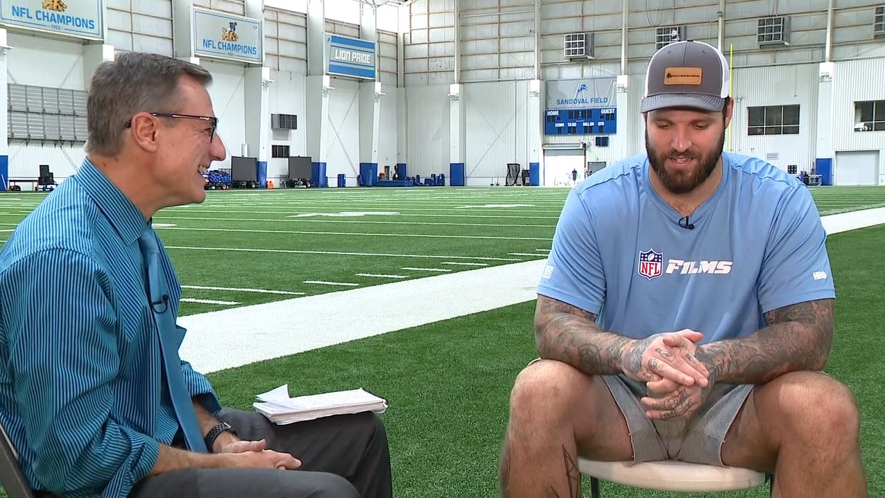 WATCH - Dan Miller sits down with Lions left tackle Taylor Decker