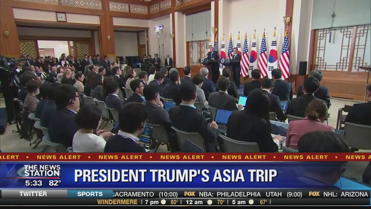 President Trump visits South Korea