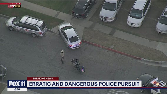 Driver in custody after leading authorities on chase across Los Angeles