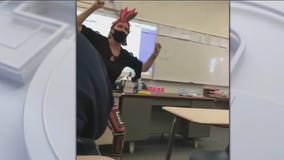 Protest over Riverside teacher seen wearing Native American headdress