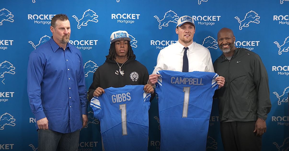WATCH - Jennifer Hammond was in Allen Park as the Lions introduced their 2023 first round picks